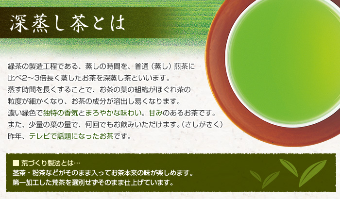 深蒸し茶とは